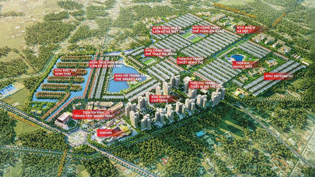 Mặt bằng tổng thể Vinhomes Green City Hậu Nghĩa