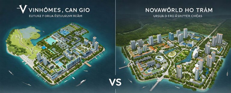 Hình ảnh minh hoạ 2 khu đô thị Vinhomes Cần Giờ và Novaworld Hồ Tràm