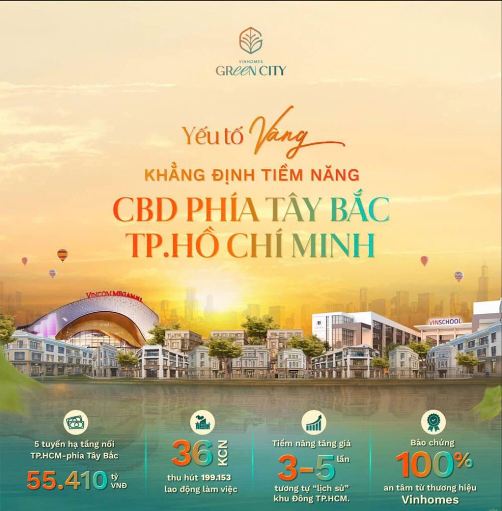 Tiềm năng mua Vinhomes Green City Hậu Nghĩa