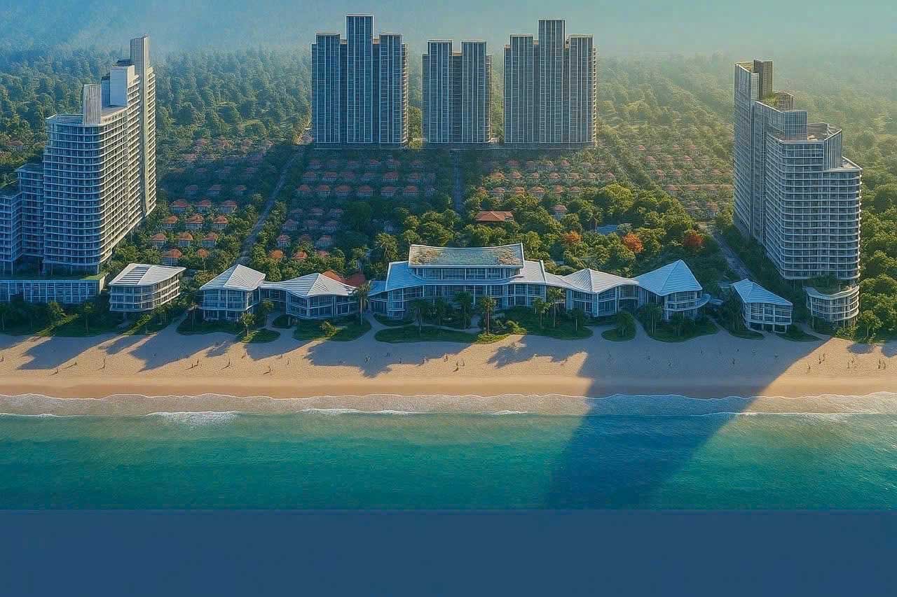 Hình phối cảnh dự án khu đô thị Blanca City của Sun Group tại Vũng Tàu