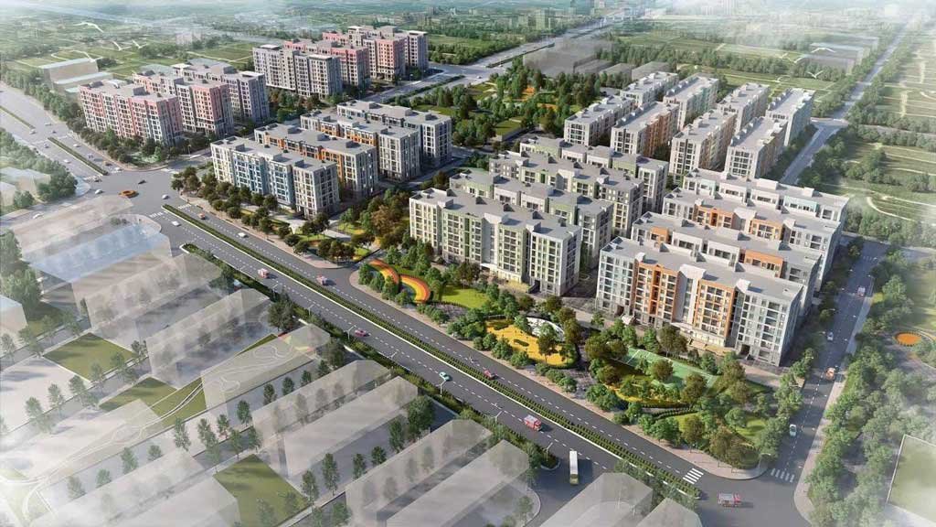 Hình phối cảnh dự án Happy Home Tràng Cát