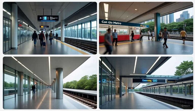 Ảnh AI nói về Metro Cần Giờ