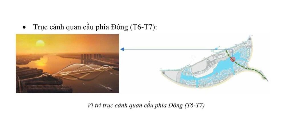 Trục cảnh quan cầu phía Đông