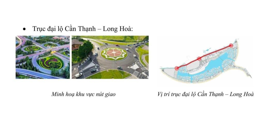1. Đường đối ngoại (Đại lộ Long Hòa – Cần Thạnh)