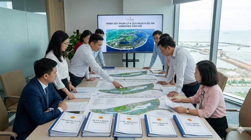 Hình ảnh minh hoạ Pháp lý dự án Vinhomes Cần Giờ do AI tạo