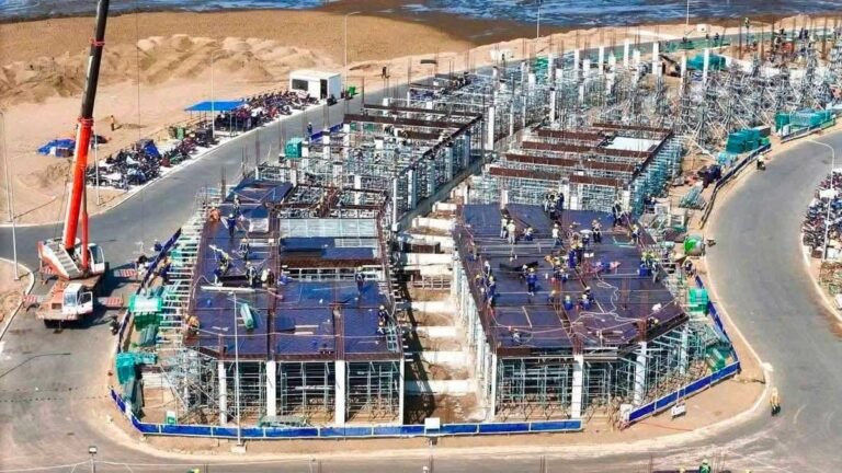 Ảnh chụp thực tế tiến độ xây dựng Vinhomes Cần Giờ tháng 4-2026