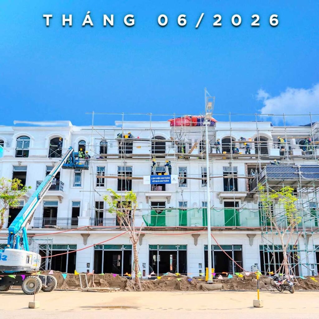 Tiến độ thi công Vinhomes Green Paradise Cần Giờ — cập nhật tháng 6/2026