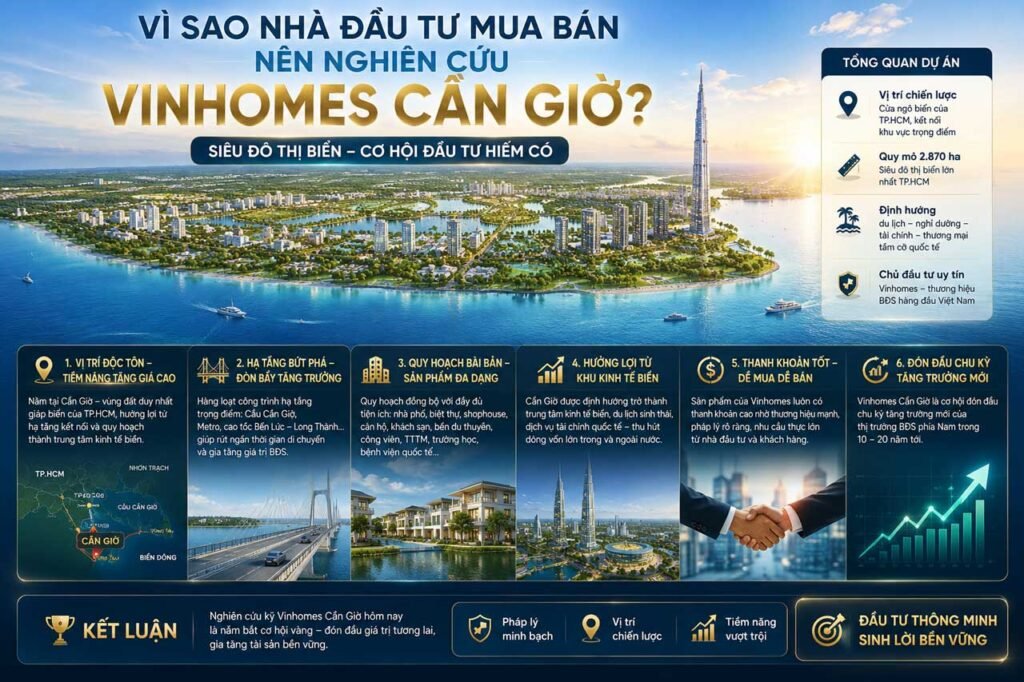 Các nhà đầu tư mua bán nên tìm hiểu Vinhomes Green Paradise Cần Giờ
