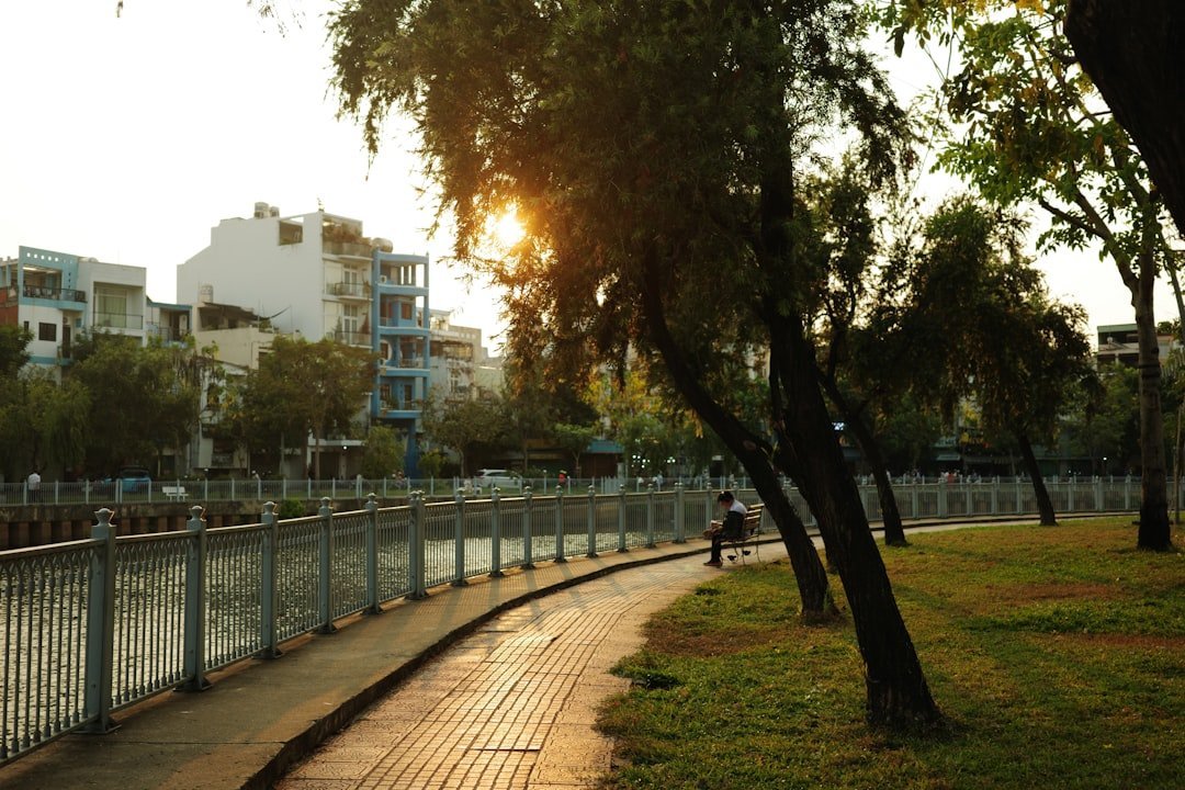 mở bán căn hộ Vịnh Ngọc Cần Giờ — minh họa urban skyline waterfront Vietnam evening