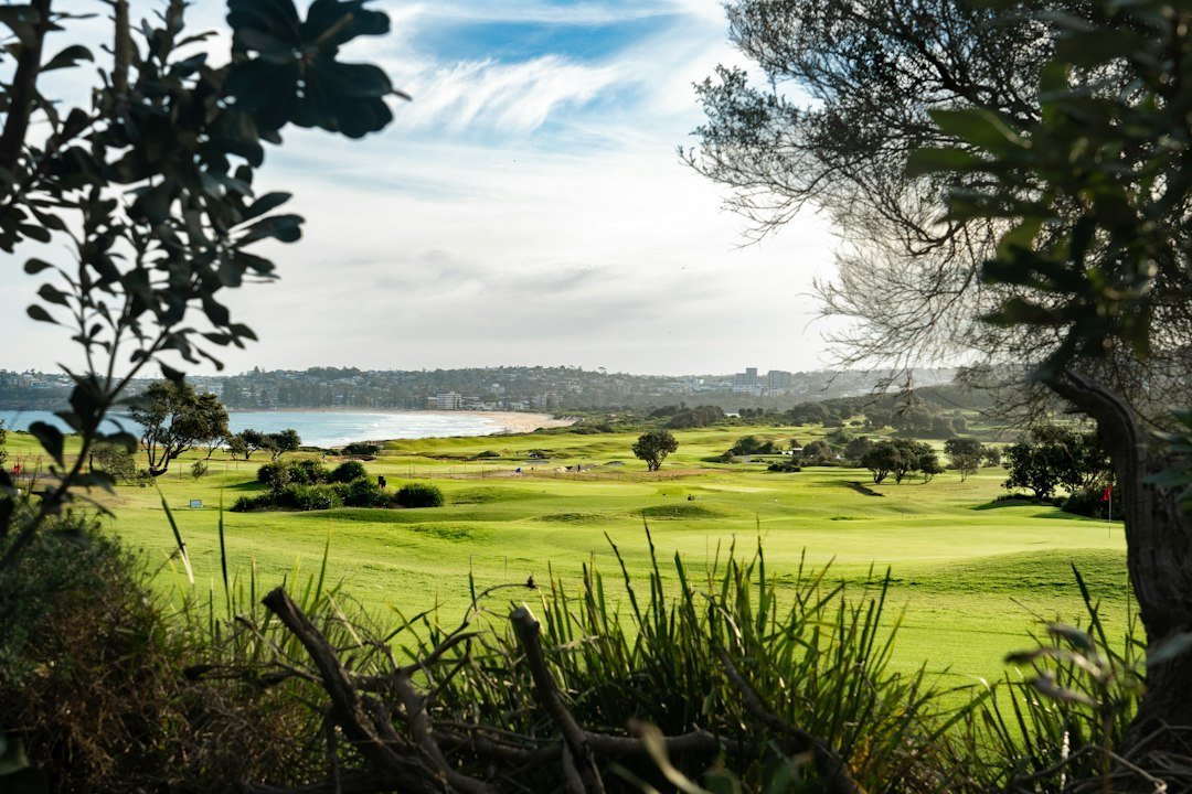 Tiện ích Vịnh Tiên Vinhomes Cần Giờ — minh họa golf course coastal fairway ocean